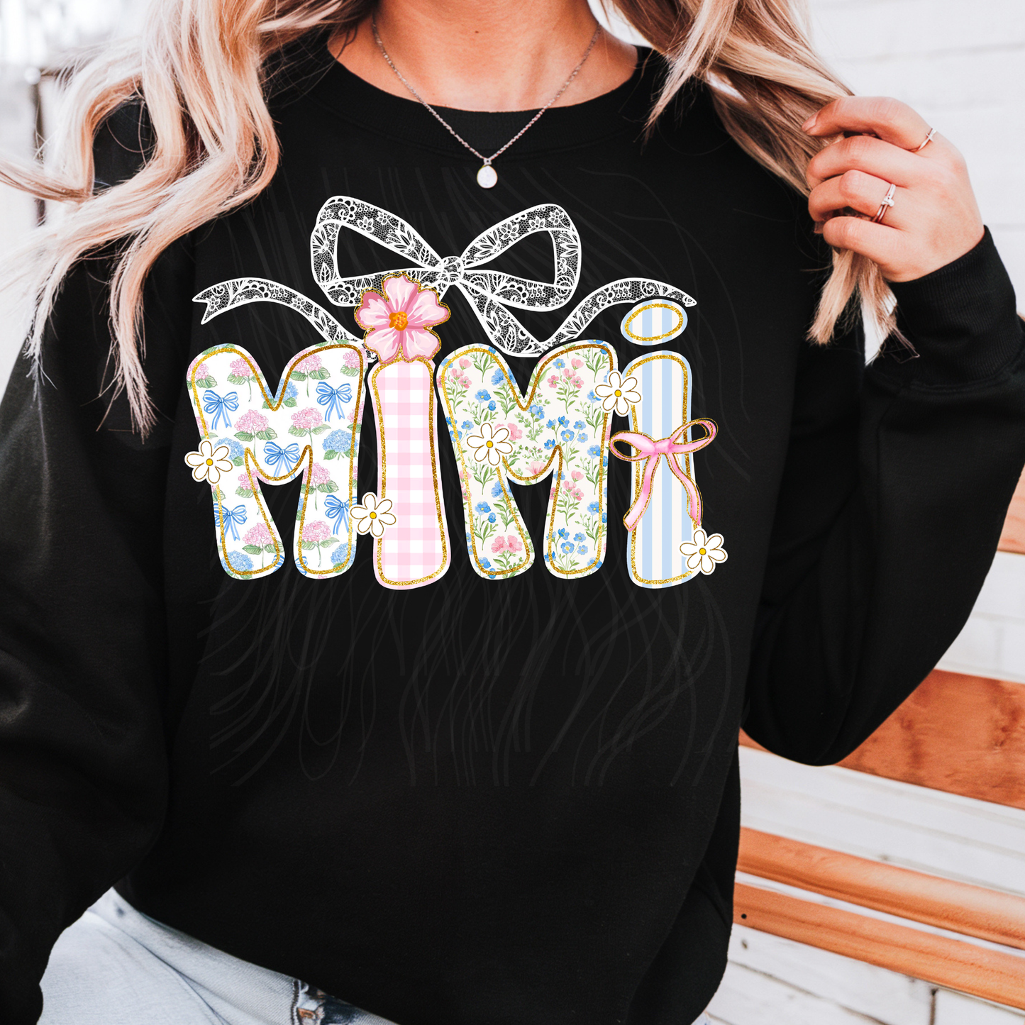 Floral Checked Coquette Family Title Transfer **SOLD SEPARATELY**