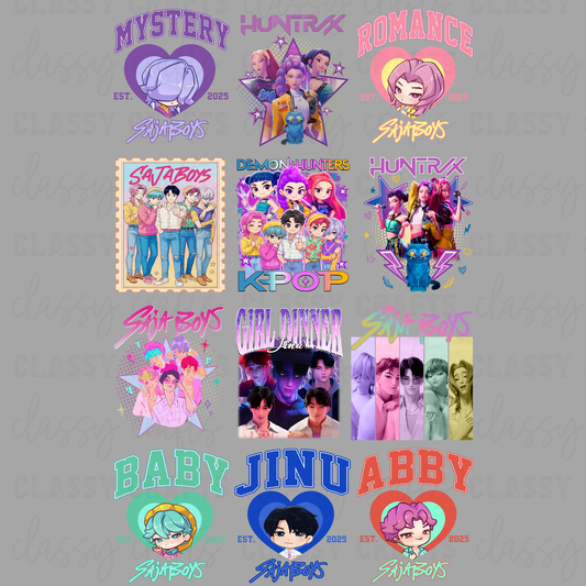 KPOP 30x48 - PREMADE GANG SHEET