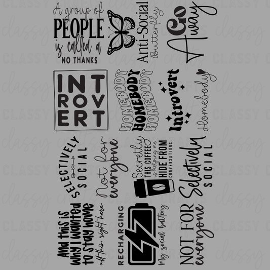 Introvert - 30x48 - PREMADE GANG SHEET