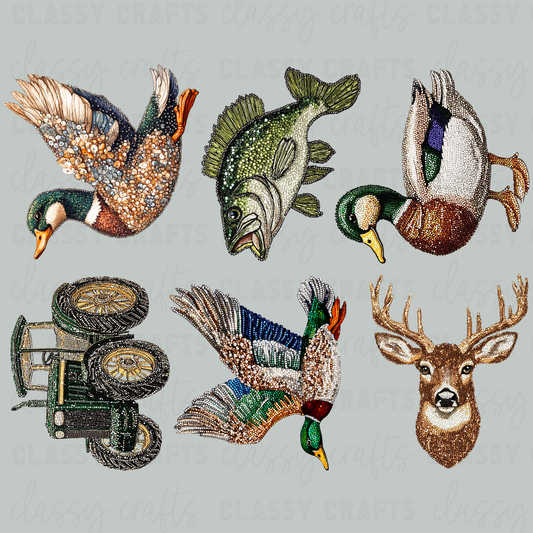 FAUX RHINESTONES OUTDOORS 30x24- PREMADE GANG SHEET