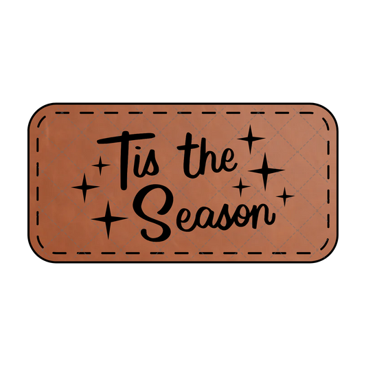 Tis The Season Leather Patch