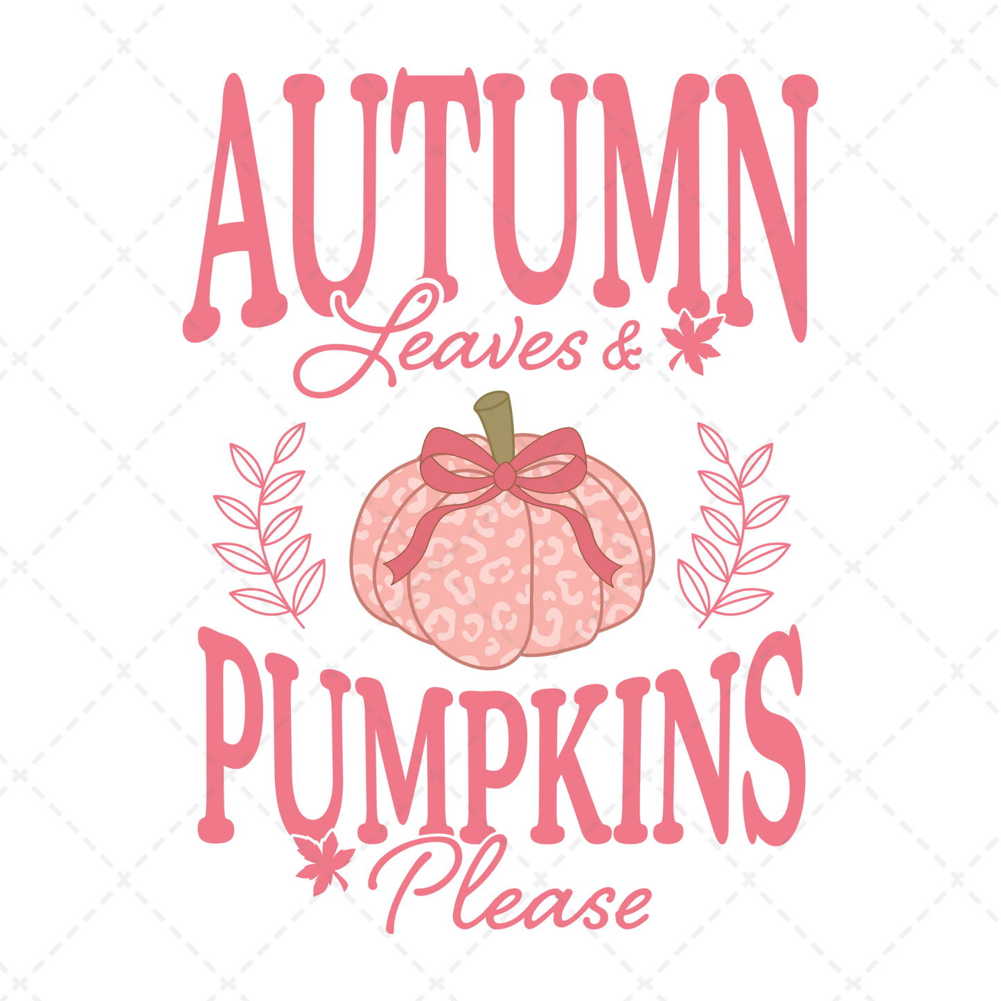 Autumn Pumpkins Transfer