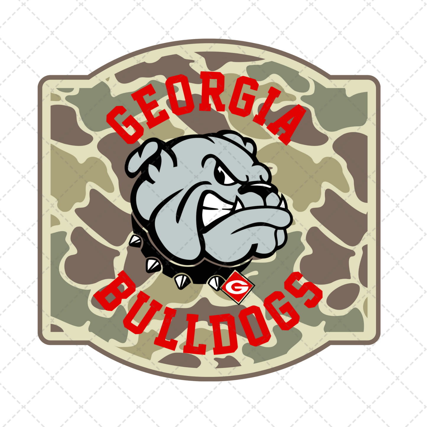 Georgia Bulldogs Transfer ** TWO PART* SOLD SEPARATELY**