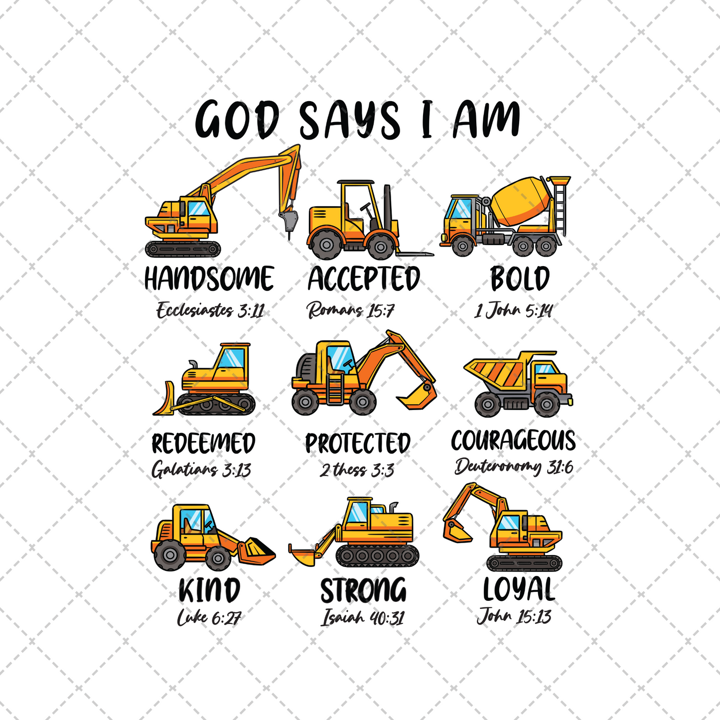 God Says I Am Construction Transfer