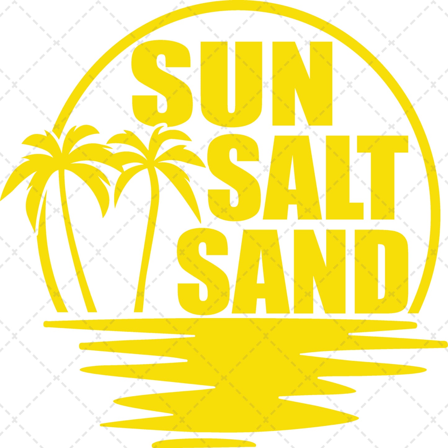 Sun Salt Sand in Yellow ** TWO PART* SOLD SEPARATELY** Transfer