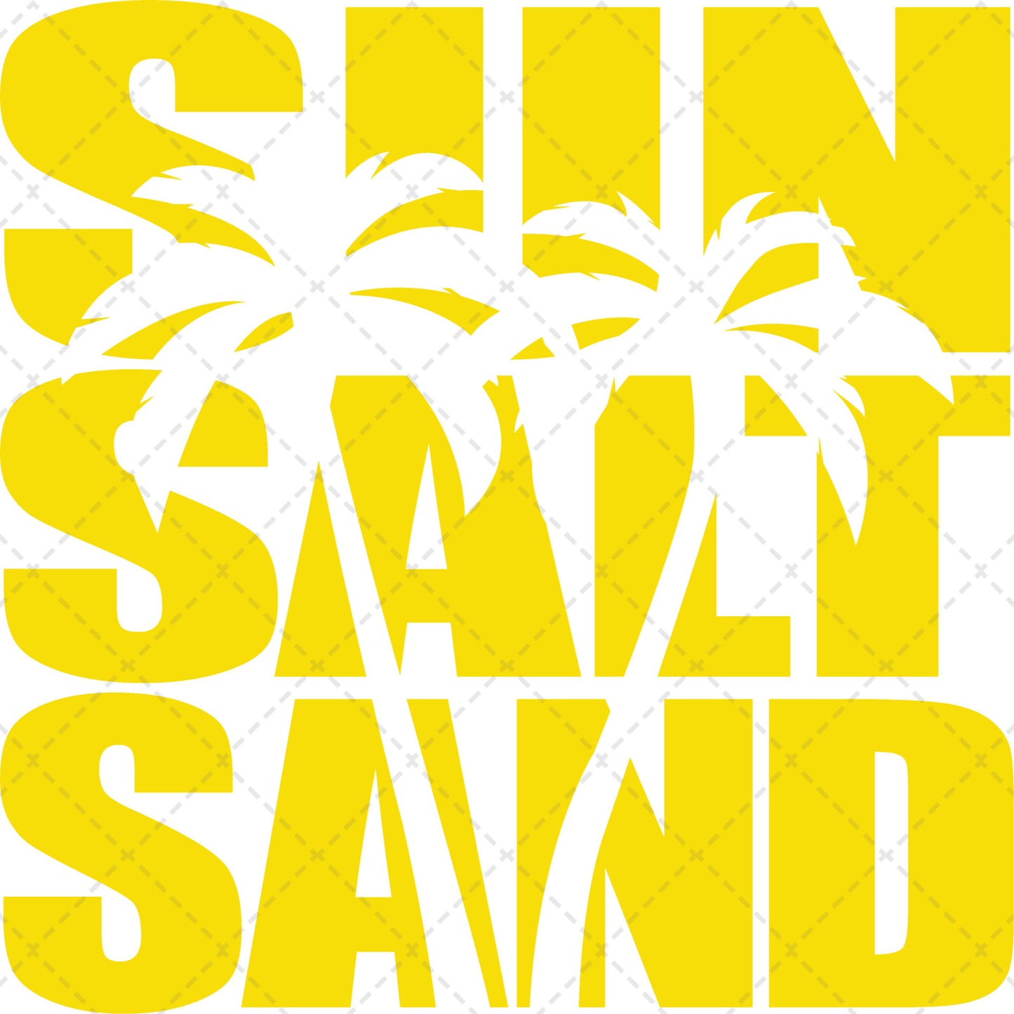 Sun Salt Sand in Yellow ** TWO PART* SOLD SEPARATELY** Transfer