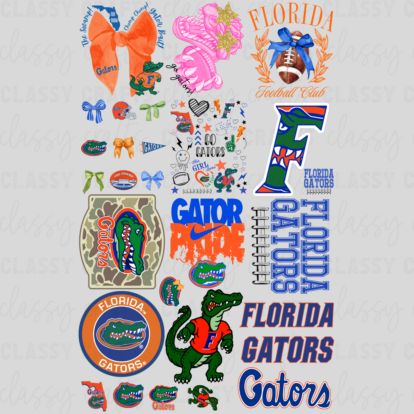 Gators Football - 30x48 -PREMADE GANG SHEET