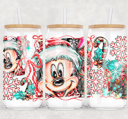 CHRISTMAS BOY MOUSE SEAMLESS TRANSFER