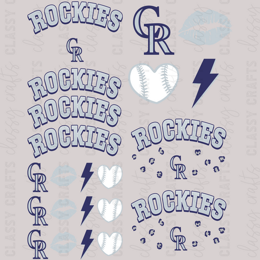 Rockies -  30x24 - MINI PREMADE GANG SHEET