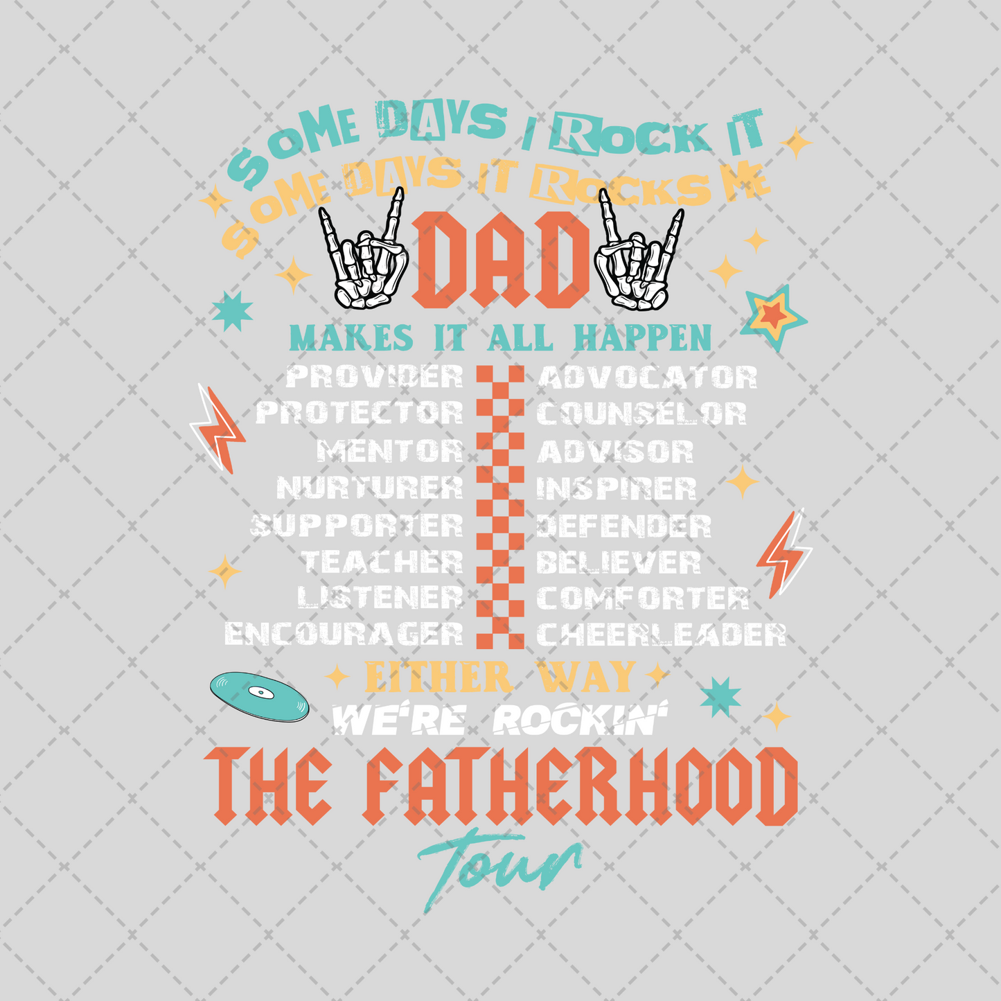 Dad Tour **TWO PART* SOLD SEPARATELY** Transfer