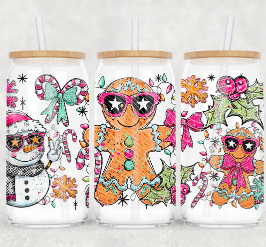 Gingerbread Libbey Wrap 16 Oz Transfer