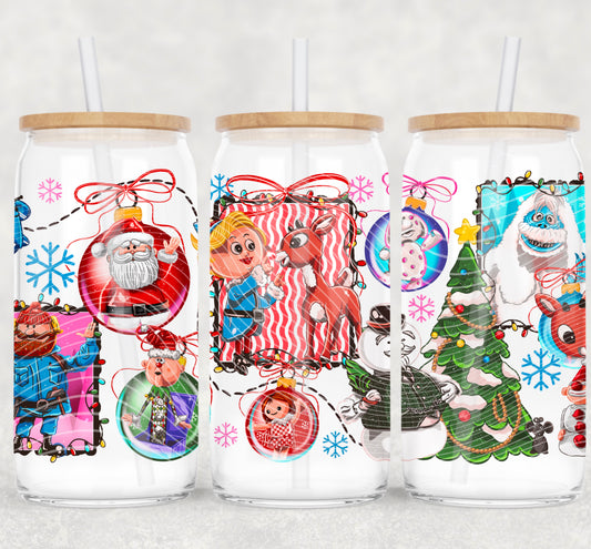 Rudolph 16oz Libbey Wrap Transfer