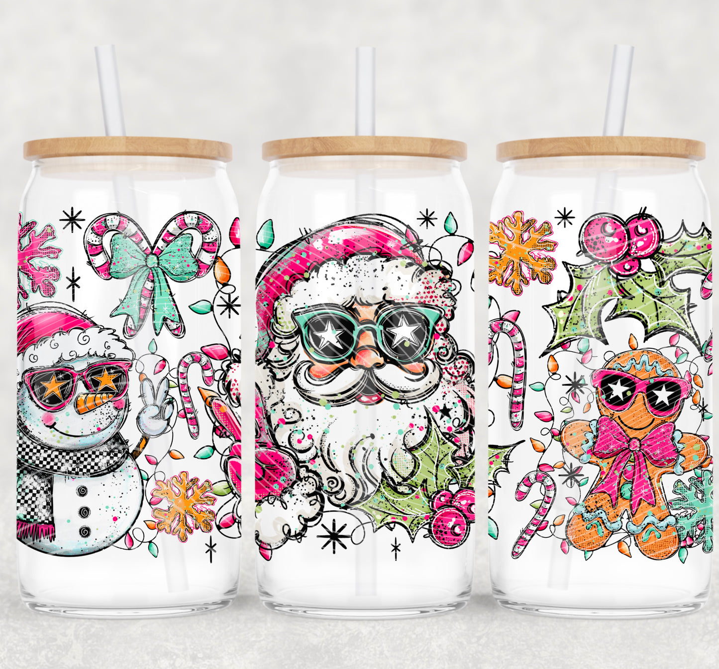 Snowman Libbey Wrap 16 Oz Transfer