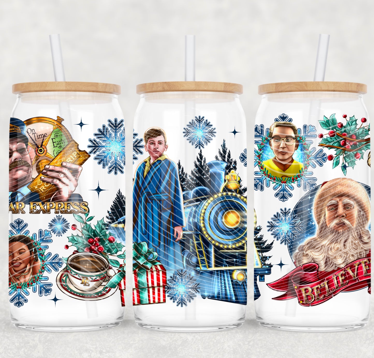 Believe 16oz Libbey Wrap Transfer