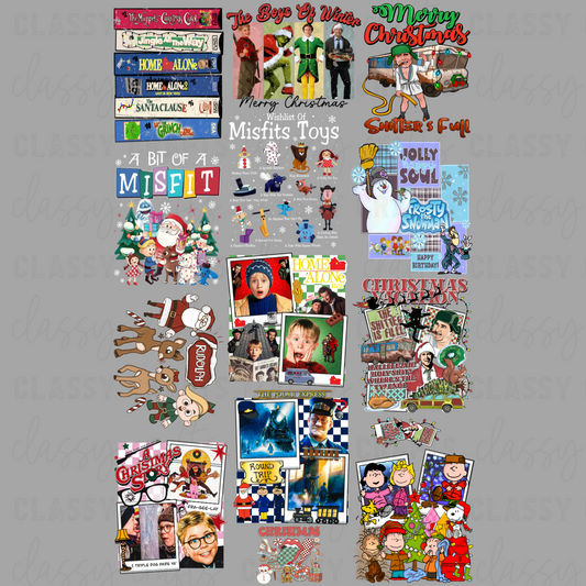 Vintage Christmas - 30x48 - PREMADE GANG SHEET