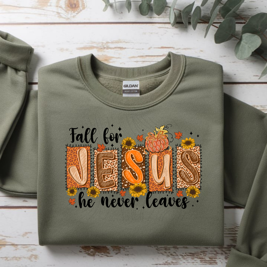 Fall For Jesus he Never Leaves Transfer