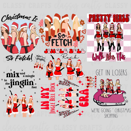 Mean Christmas - 30x24 -PREMADE GANG SHEET