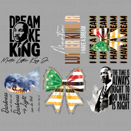 Martin Luther King 30x24 - PREMADE GANG SHEET