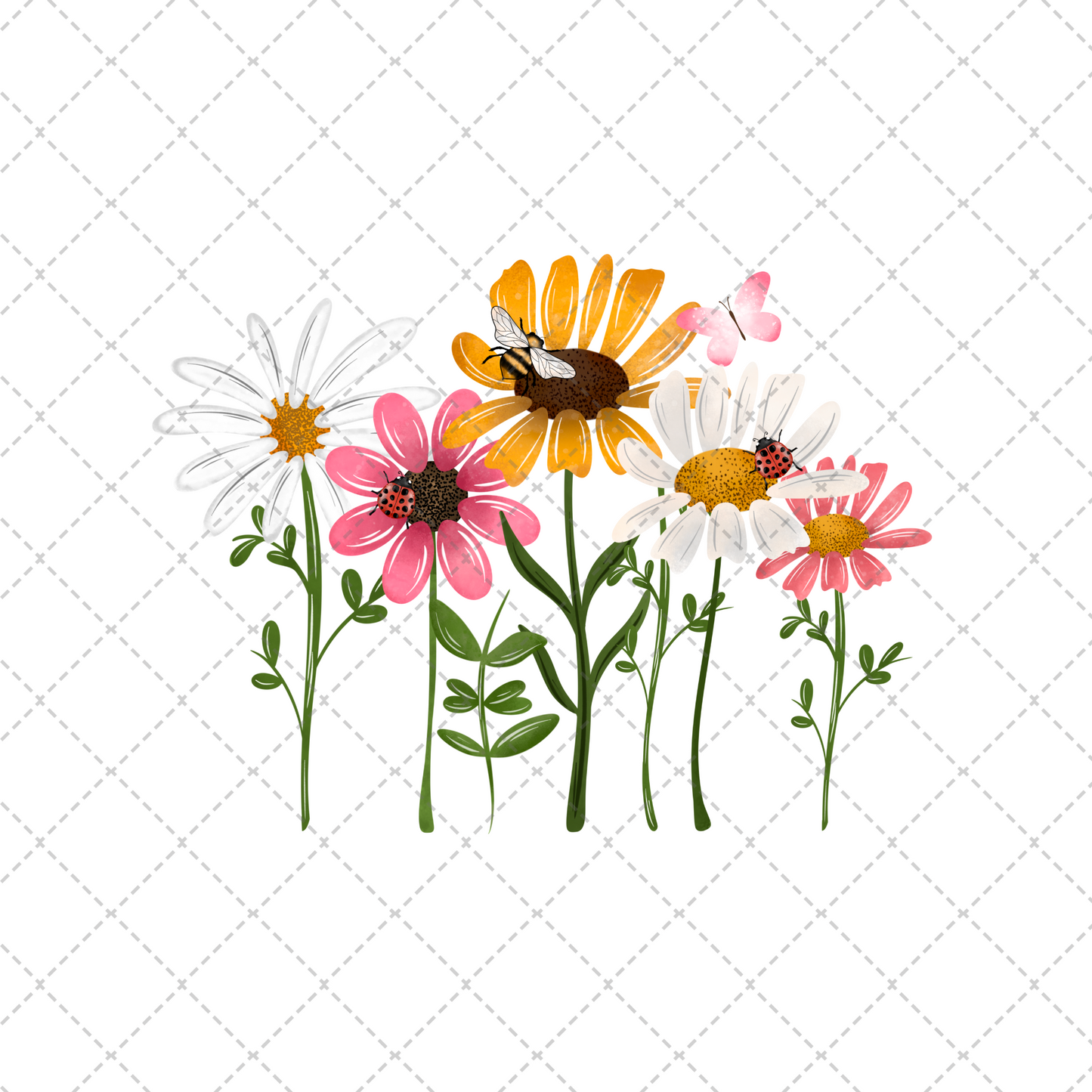 Wild Flowers Transfer