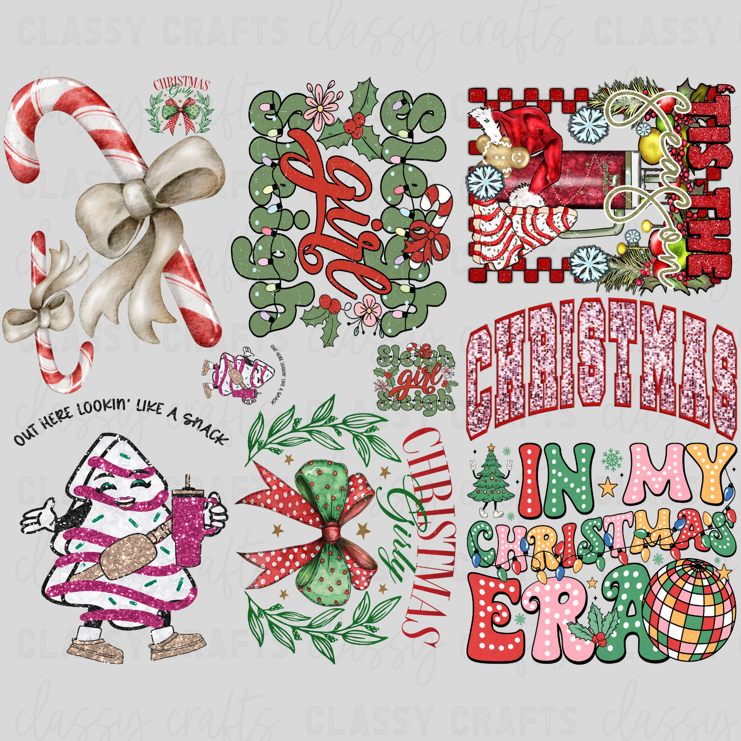 Christmas Time - 30x24 -PREMADE GANG SHEET