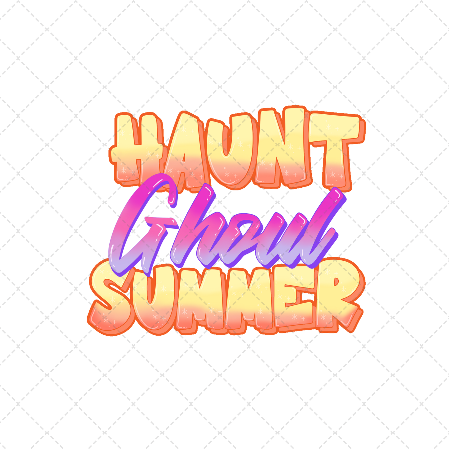 Haunt Ghoul Summer Transfer  ** TWO PART* SOLD SEPARATELY**