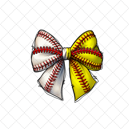 Softball Baseball Bow Transfer