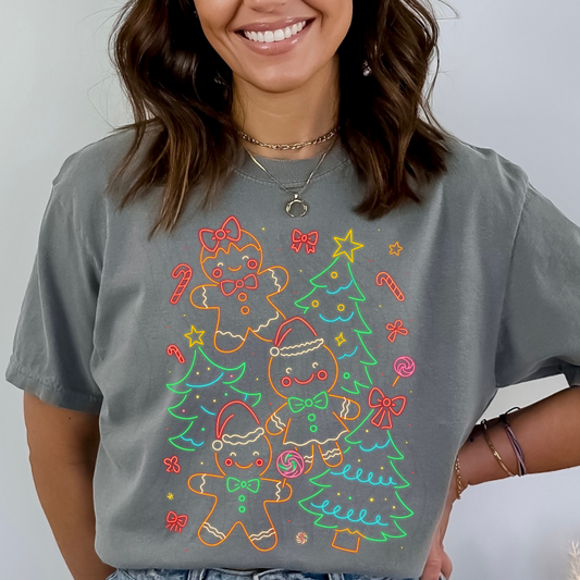 Neon Gingerbread Transfer