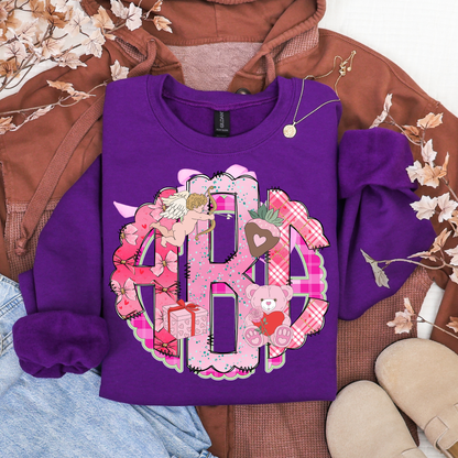 Sweet Valentines- Custom Monogram Transfer