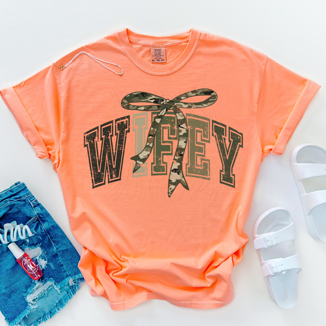 Old School Camo Wifey Transfer