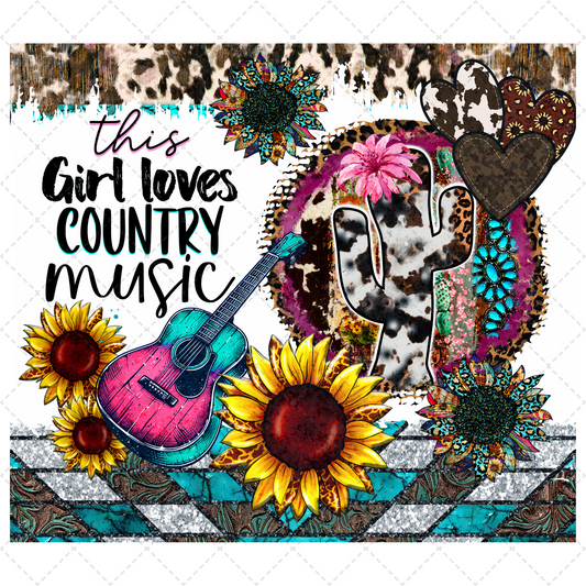 Country Music - Sublimation Transfer