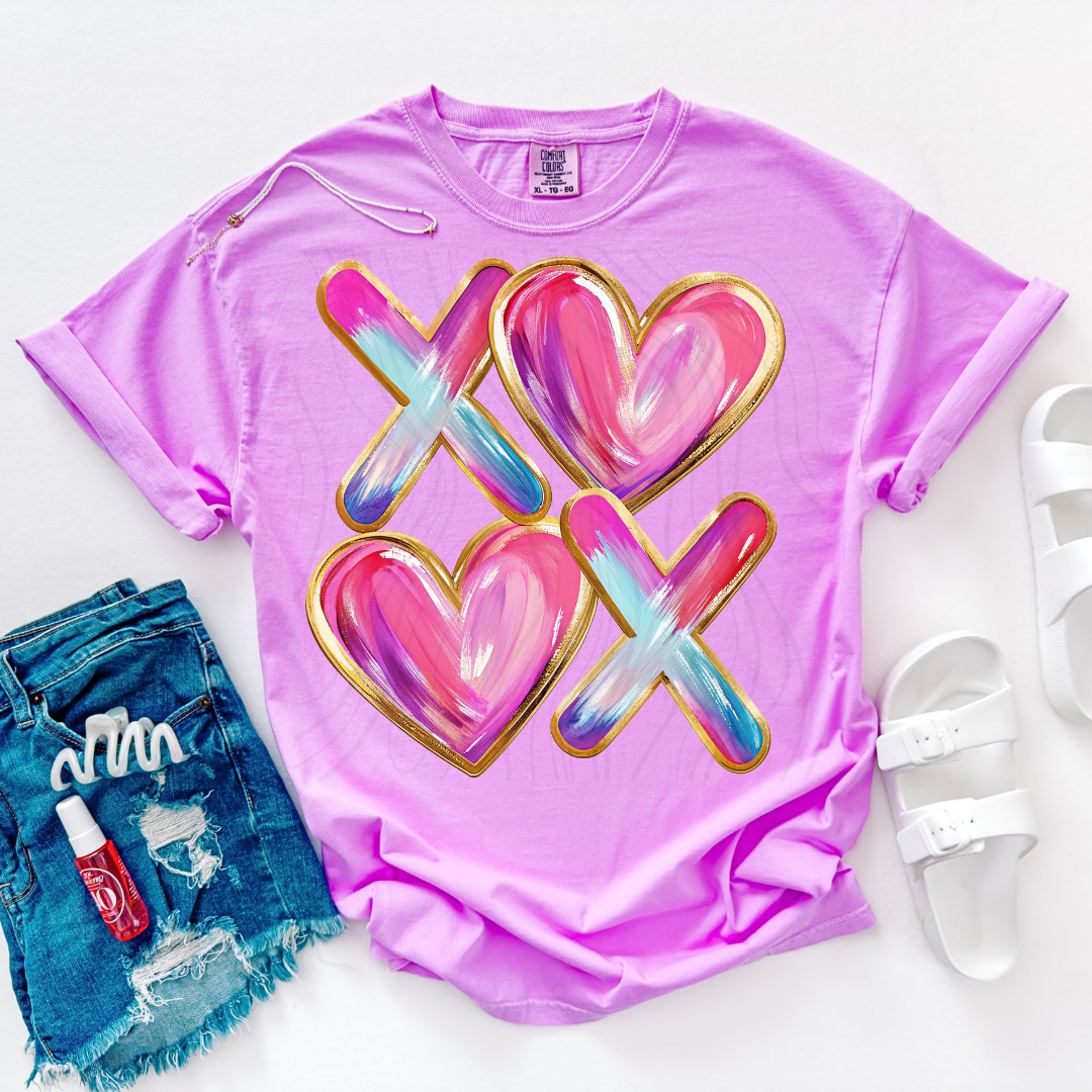 Valentine Abstract Heart Transfer