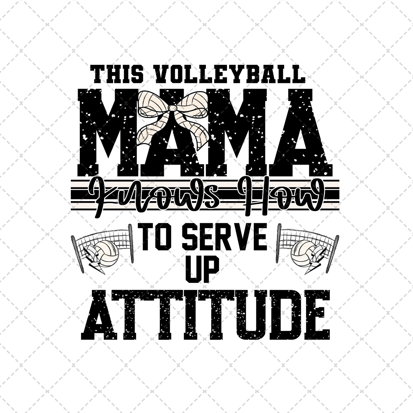 This Volleyball Mama Transfer ** TWO PART* SOLD SEPARATELY**