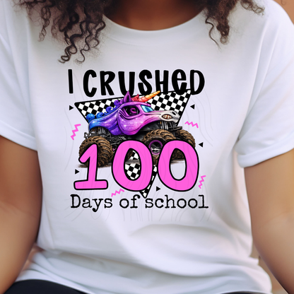 Monster Truck 100 Days Of School Transfer