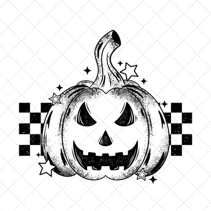 Single Color Jack O Lantern Transfer