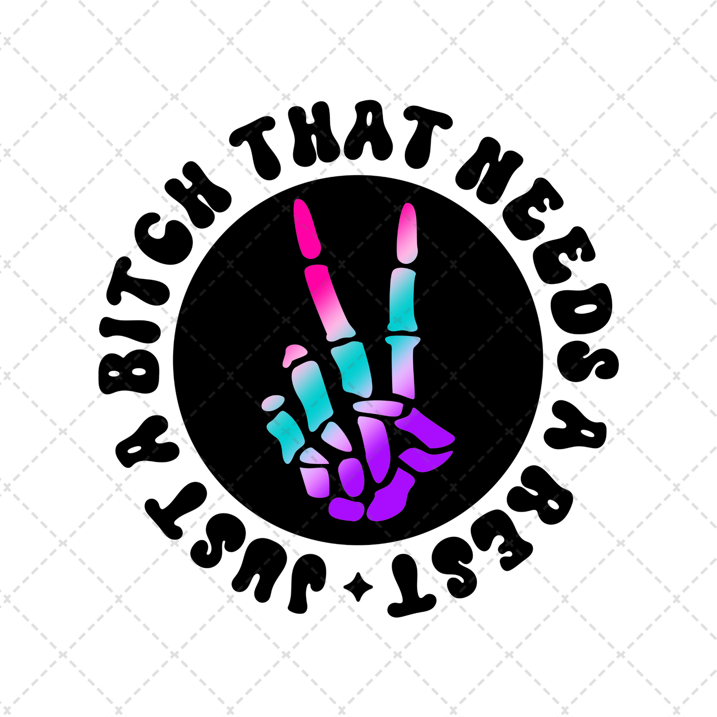 Just A B That Needs A Rest Transfer **TWO PART* SOLD SEPARATELY**