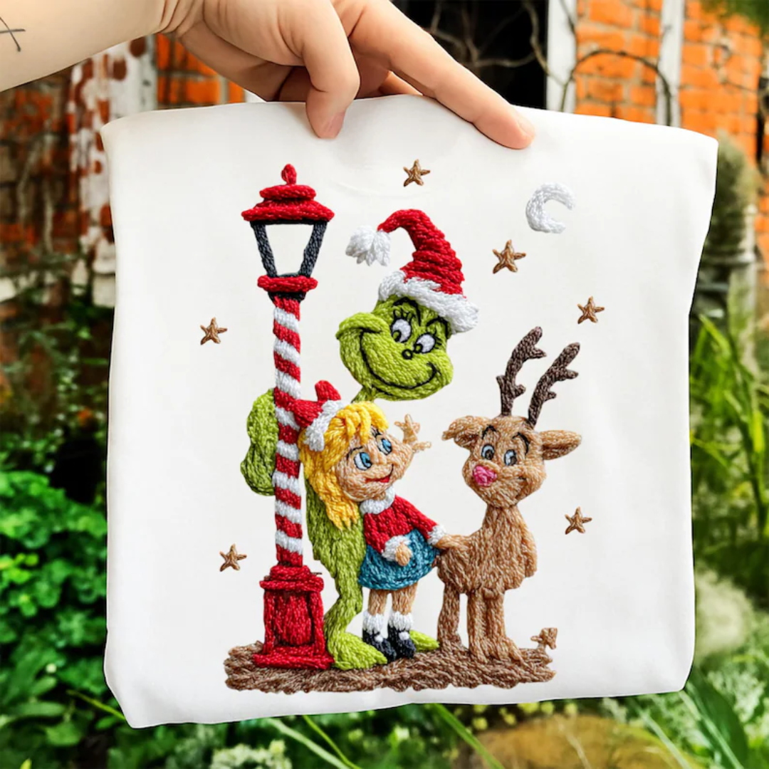 RETRO CHRISTMAS YARN GMAN TRANSFER