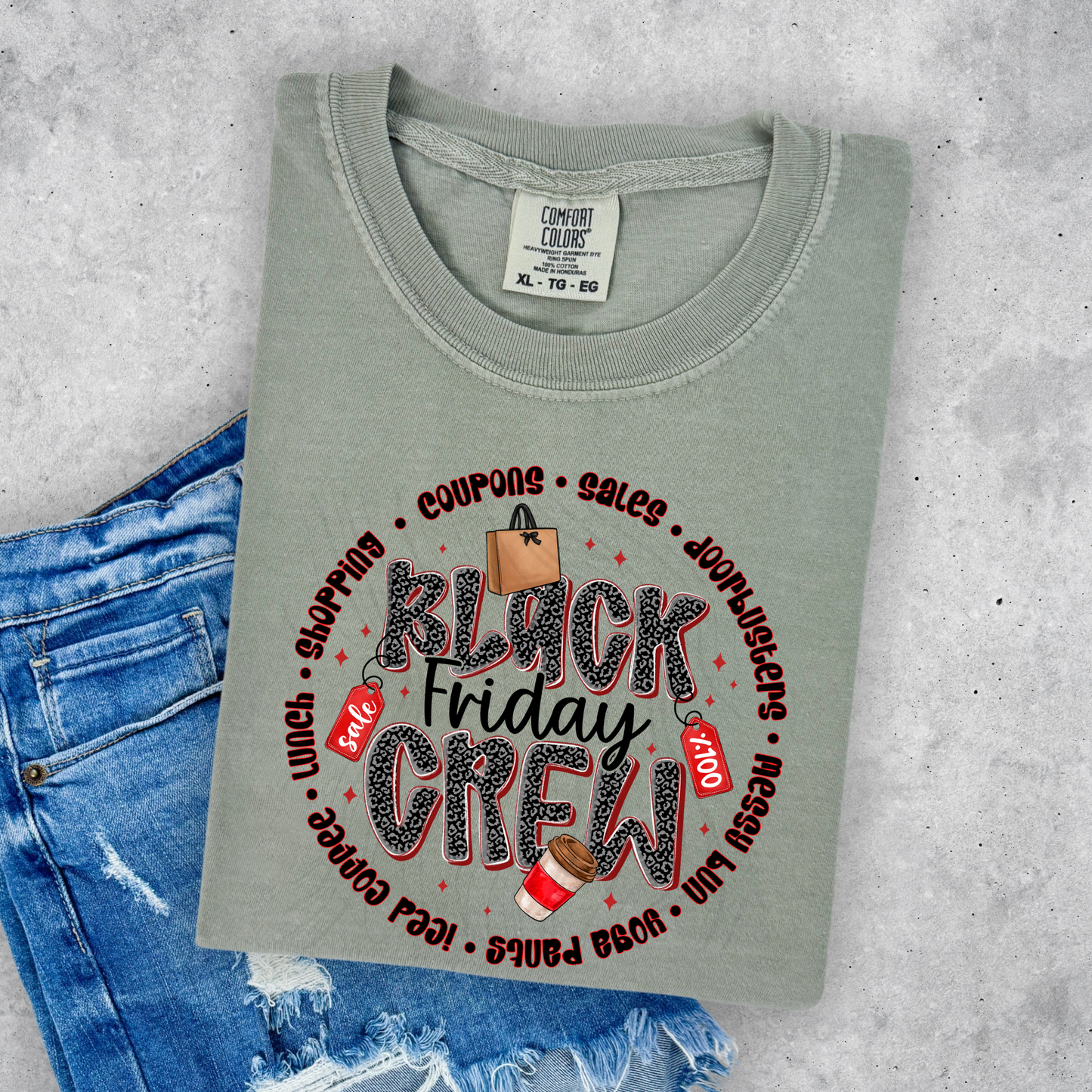 Black Friday Crew Transfer ** TWO PART* SOLD SEPARATELY**