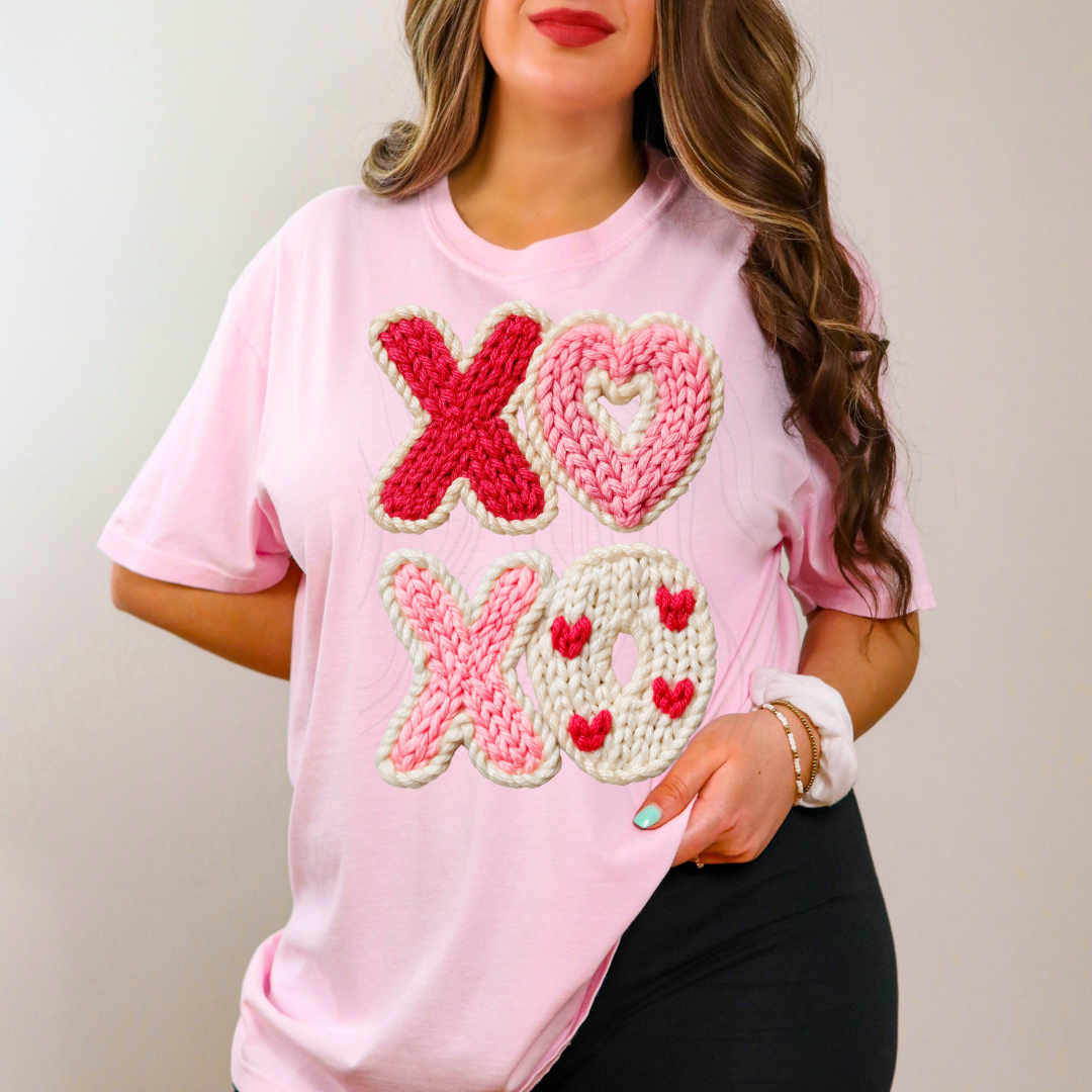 XOXO Faux Yarn Transfer
