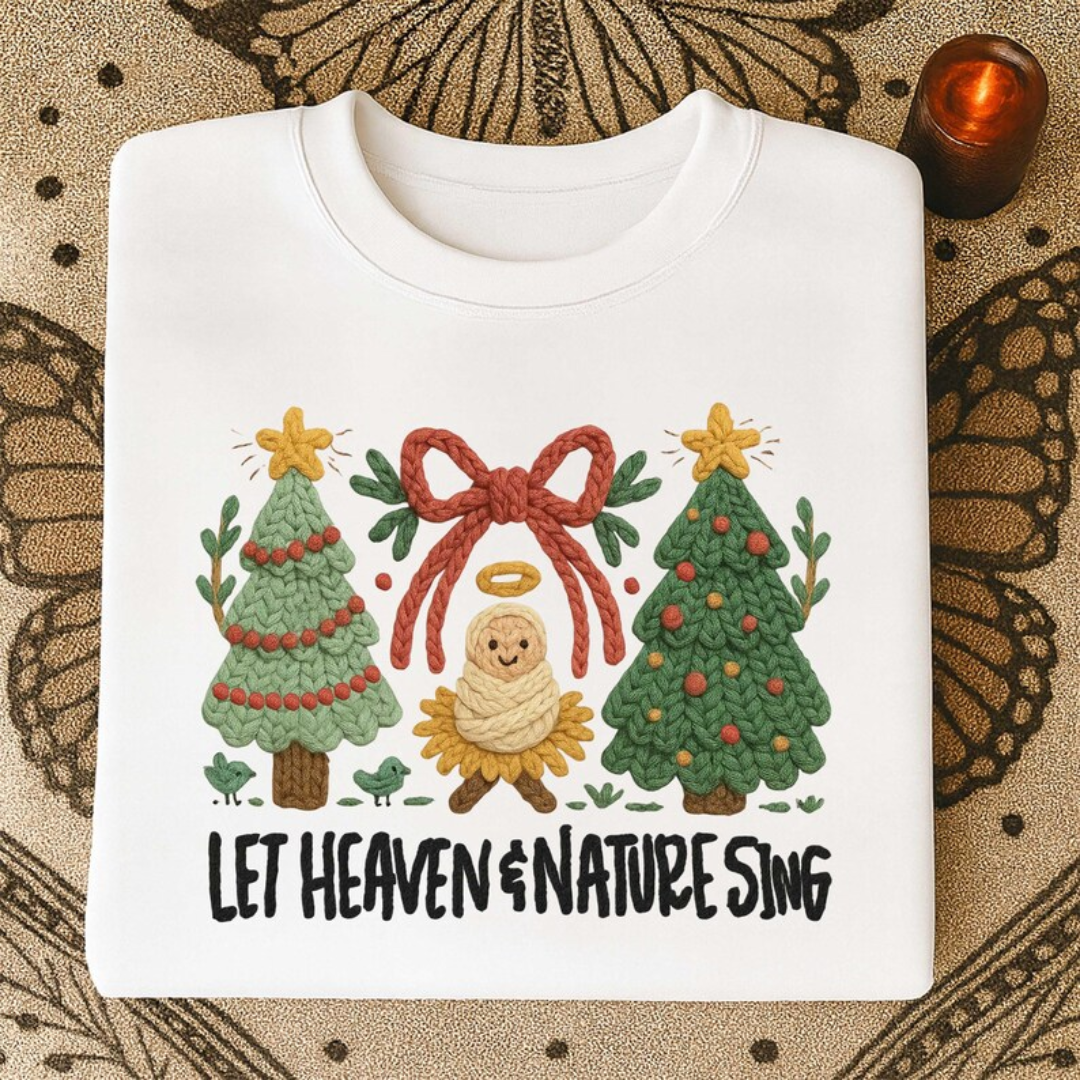 LET HEAVEN AND NATURE SING FAUX YARN TRANSFER