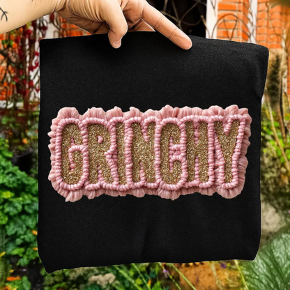 RETRO YARN CROCHET GMAN TRANSFER