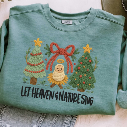 LET HEAVEN AND NATURE SING FAUX YARN TRANSFER