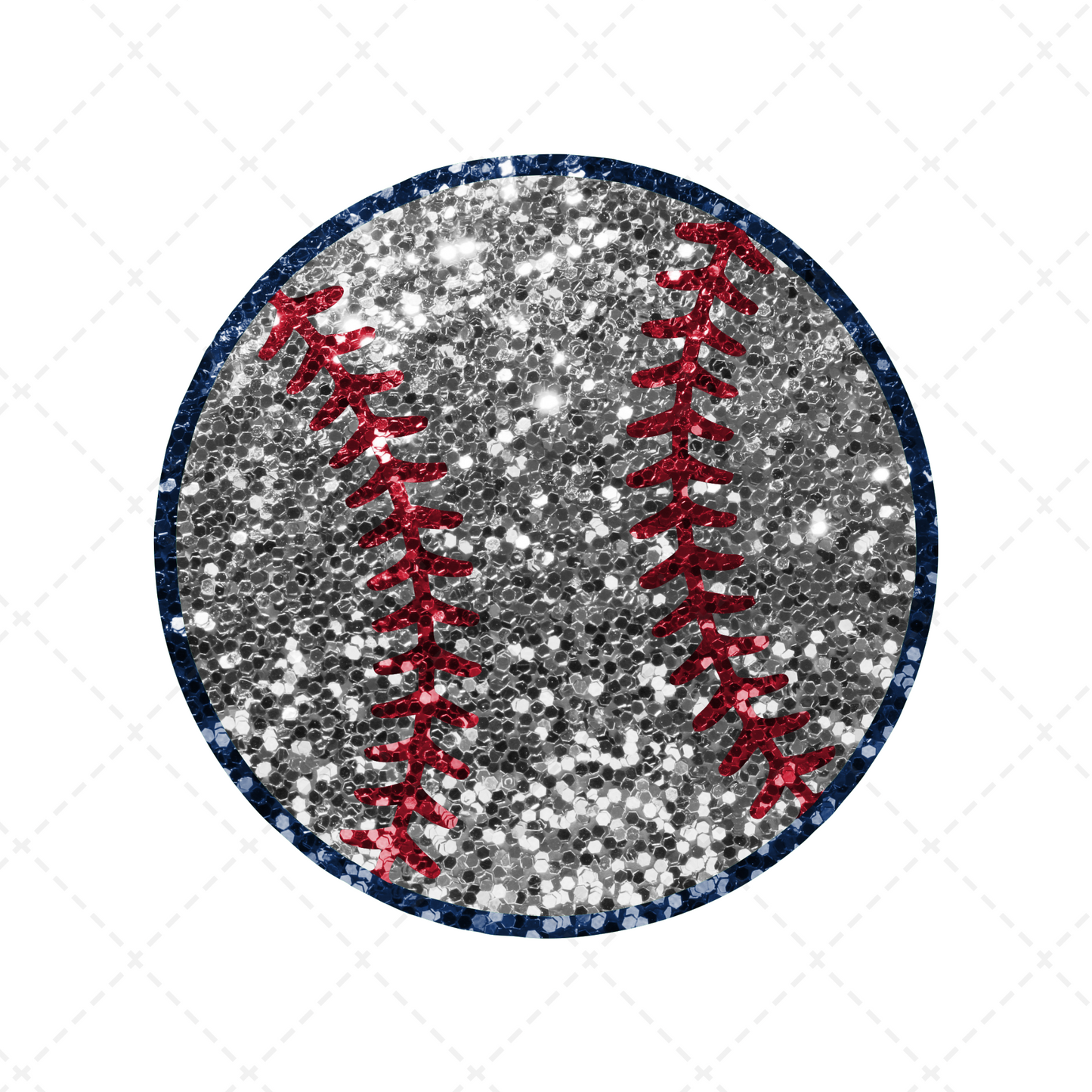 Baseball Mama Faux Glitter Stacked Transfer ** TWO PART* SOLD SEPARATELY**