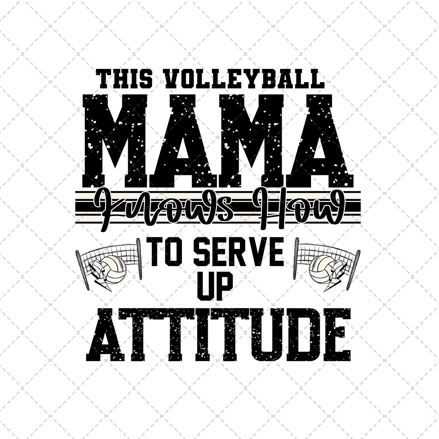 This Volleyball Mama Transfer ** TWO PART* SOLD SEPARATELY**