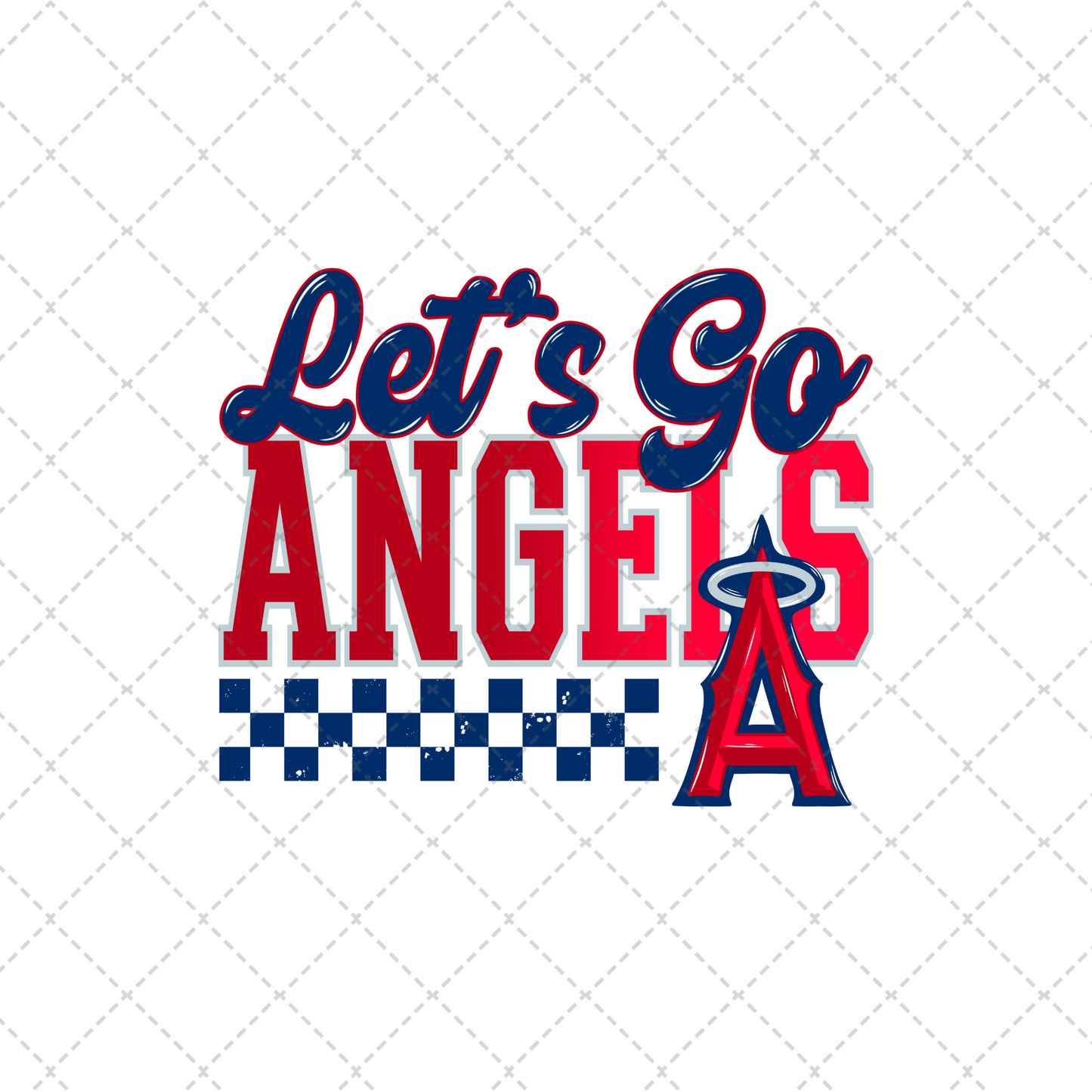 Let's Go Angels Transfer ** TWO PART* SOLD SEPARATELY**