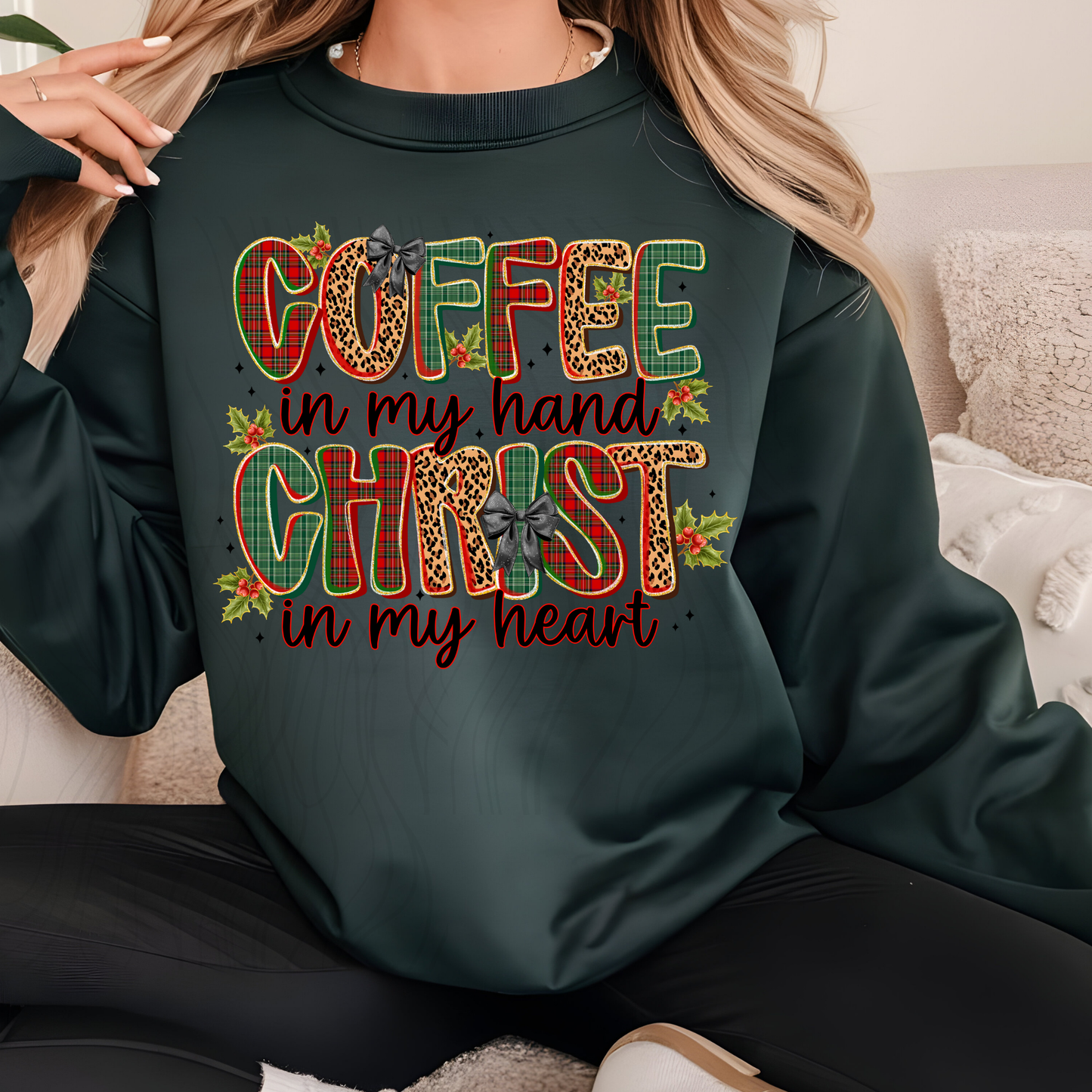 Coffee In My Hand Christ In My Heart Transfer**SOLD SEPARATLEY**