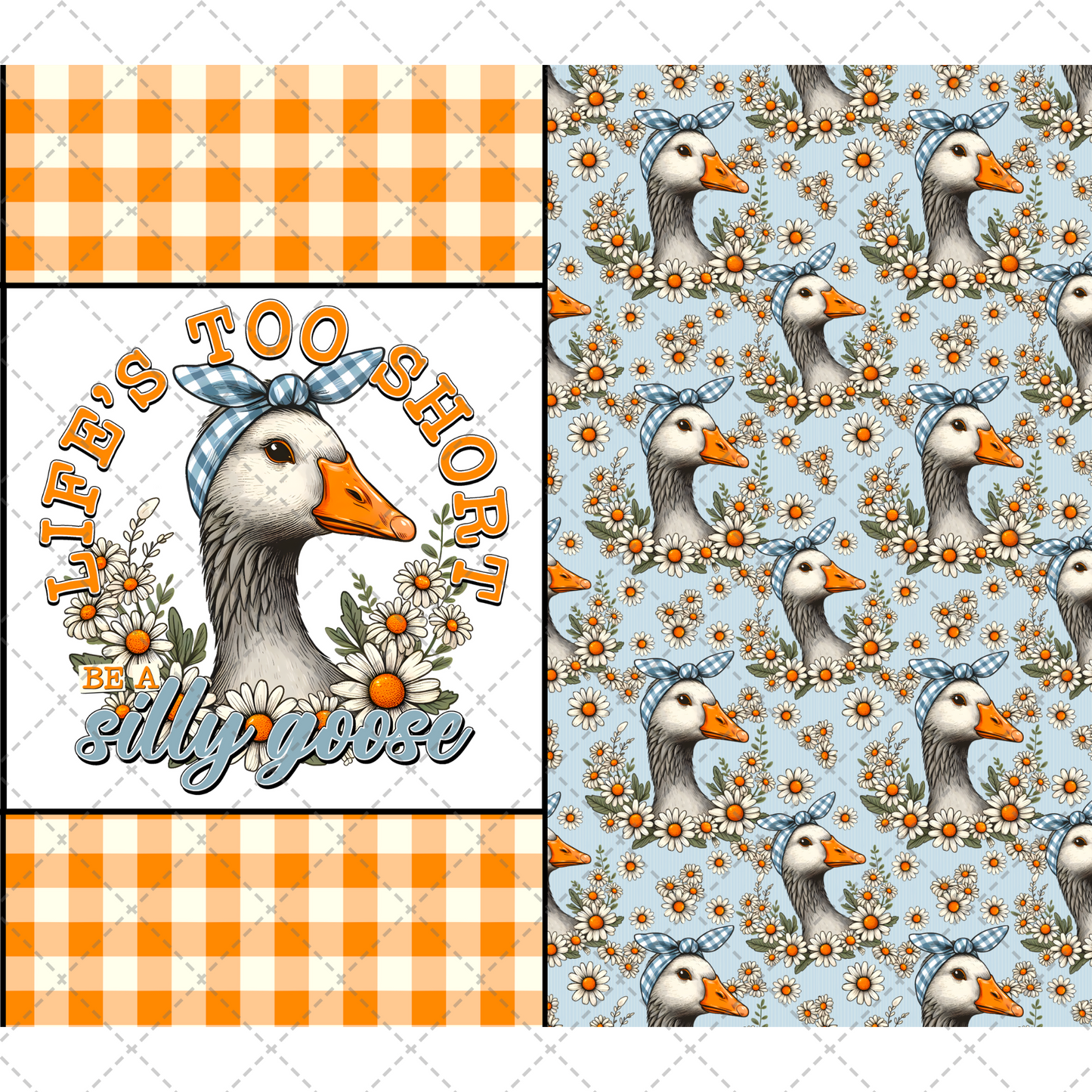 Be A Silly Goose Tumbler Wrap - Sublimation Transfer