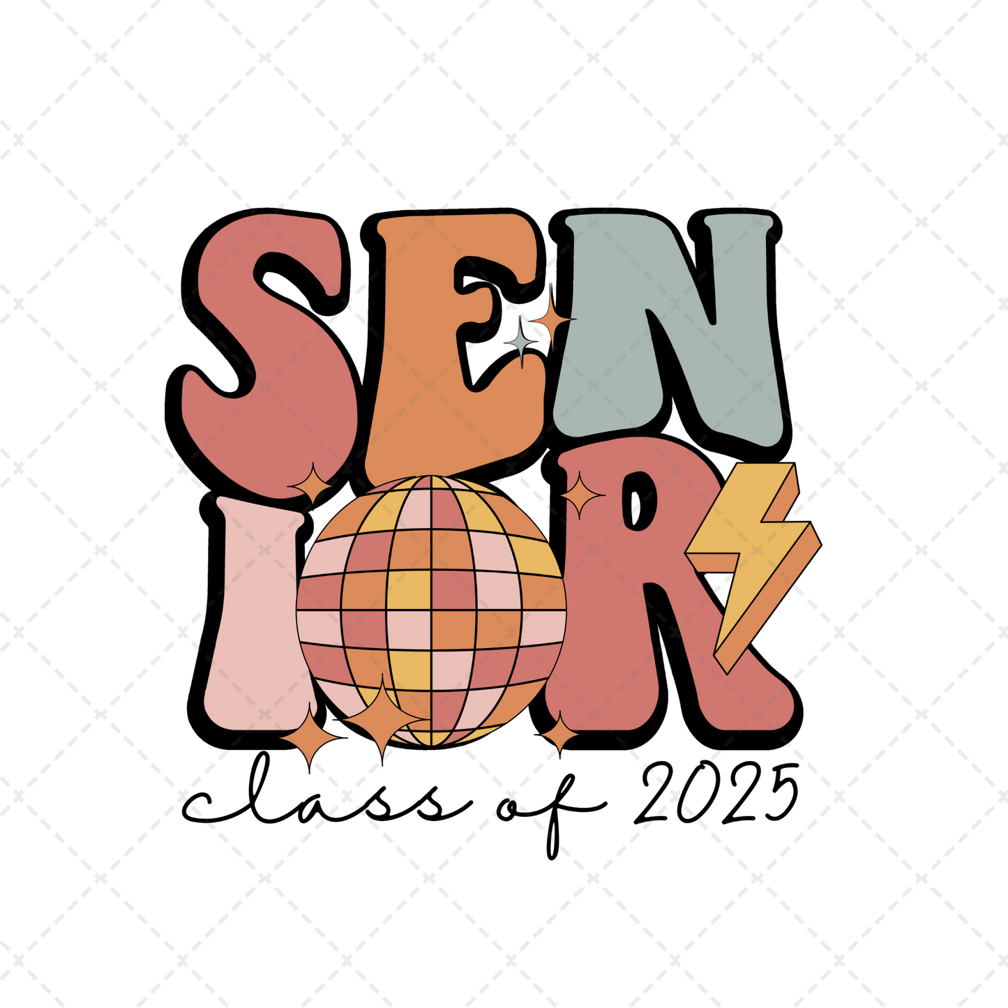 Senior Disco Transfer ** TWO PART* SOLD SEPARATELY**