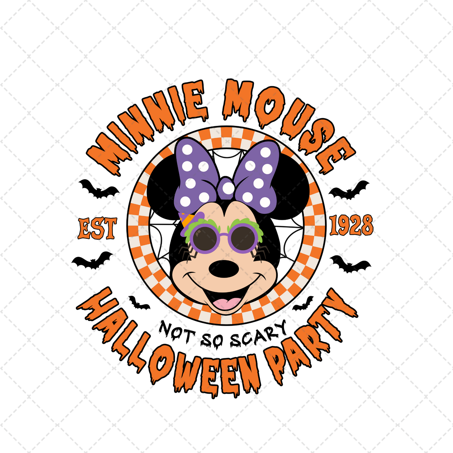 Mrs Mouse Halloween Party Transfer