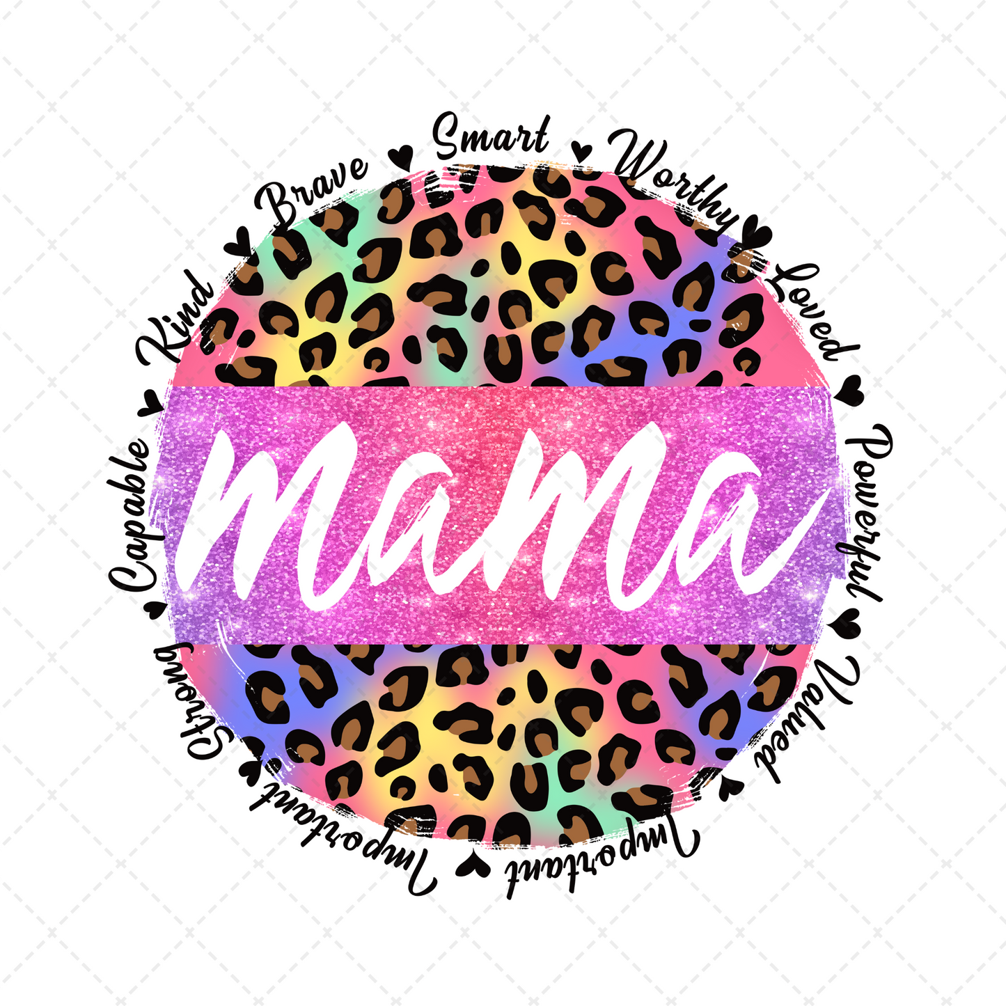 Mama Bright Leopard Transfer