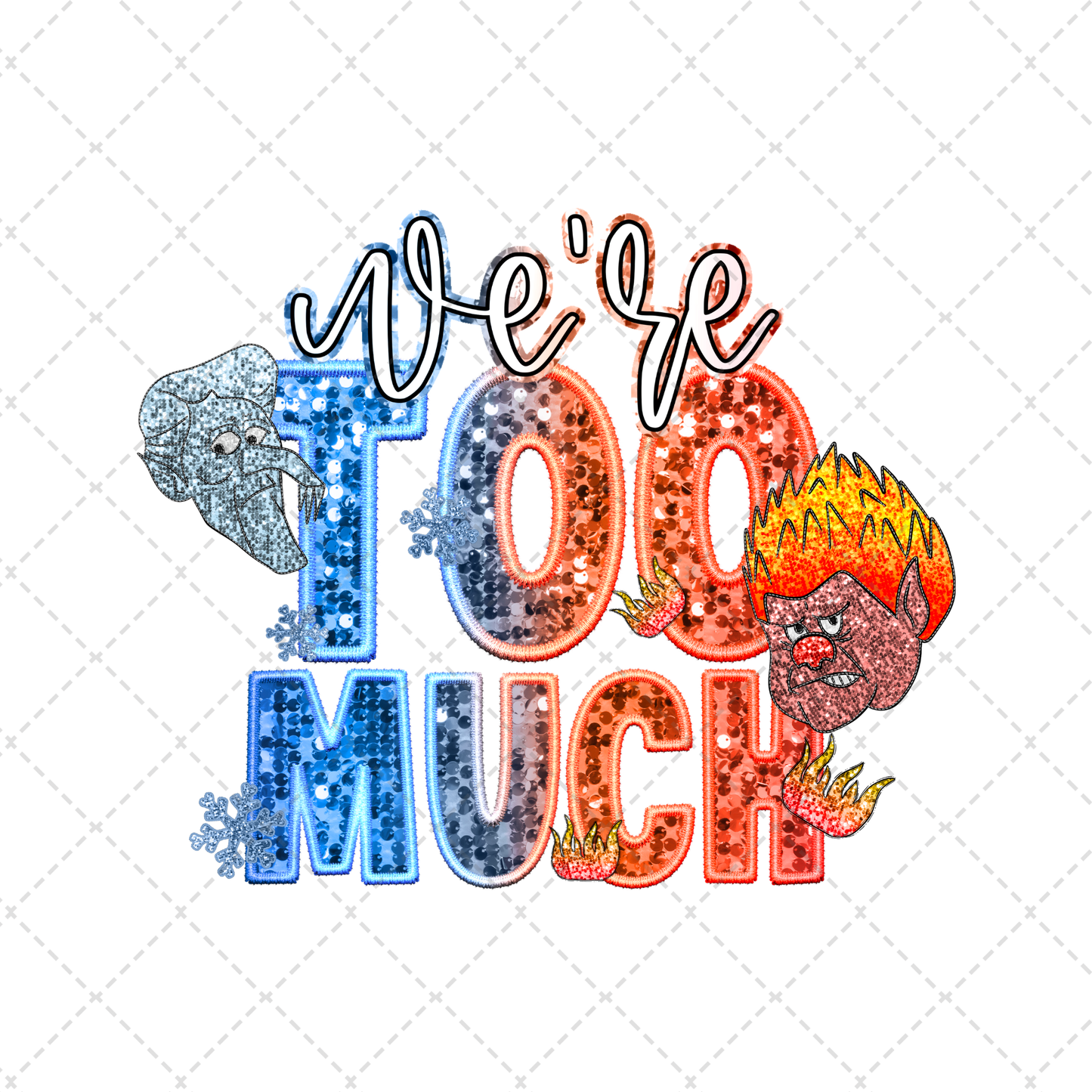 We're Too Much Sparkle Transfer **TWO PART* SOLD SEPARATELY**